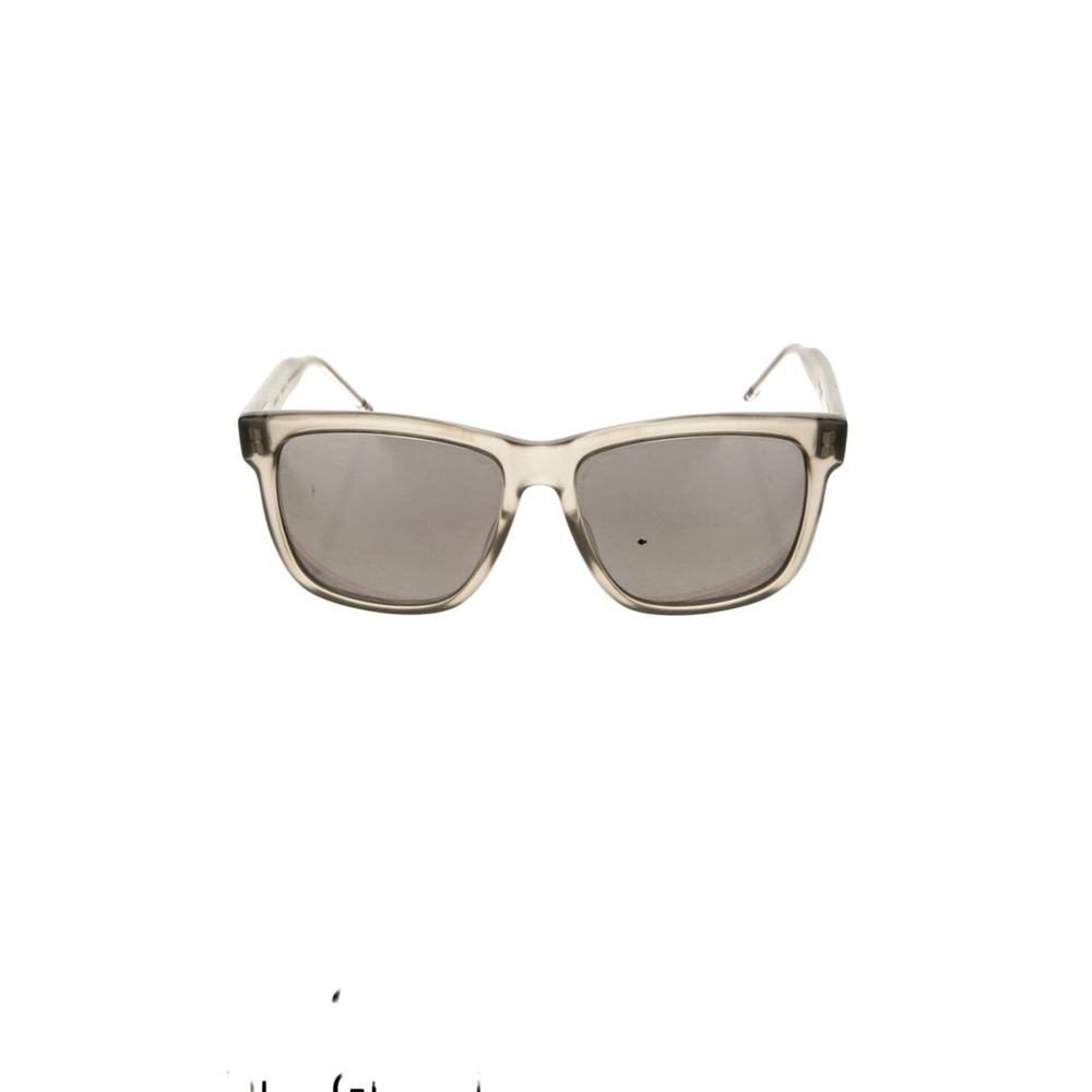Thom Browne x Dior Grey Acetate Wayfarer Sunglasses Mirrored Lenses TB003C-54
